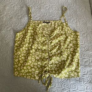 Light green floral tank